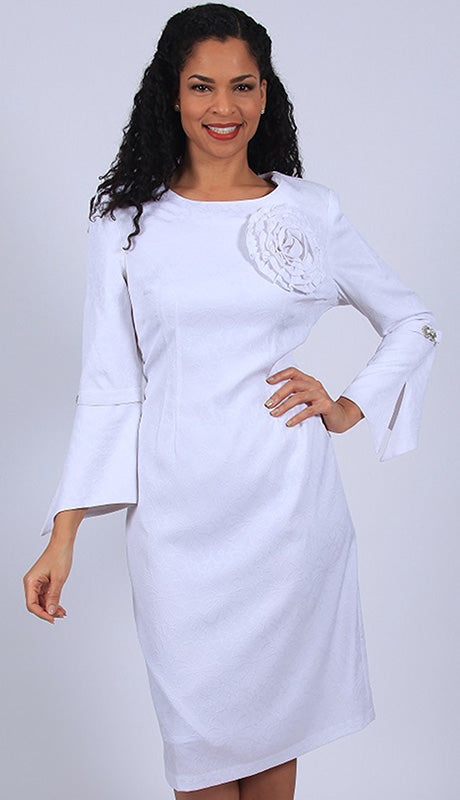Diana Couture 8622-WH Church Dress