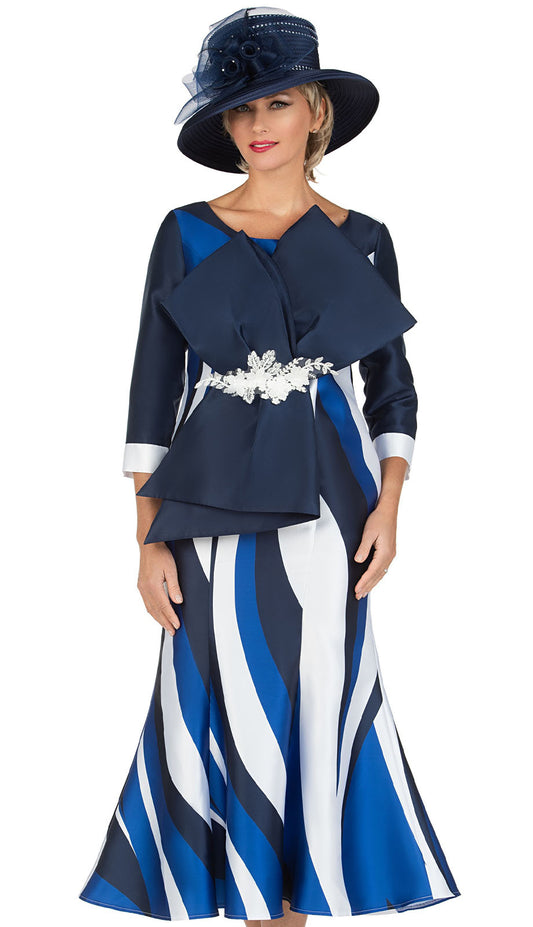 Giovanna D1592-NVY Church Dress