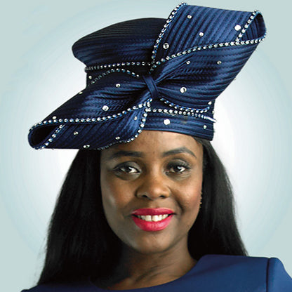 Lily And Taylor H1010-NVY Church Hat