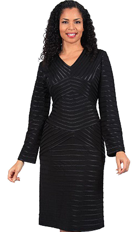 Diana Couture 8658-BLK Church Dress