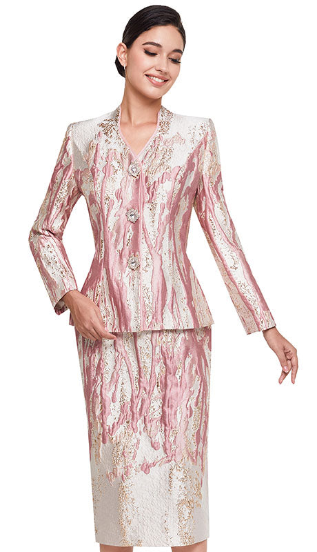 Serafina 4304-MAUVE Church Suit