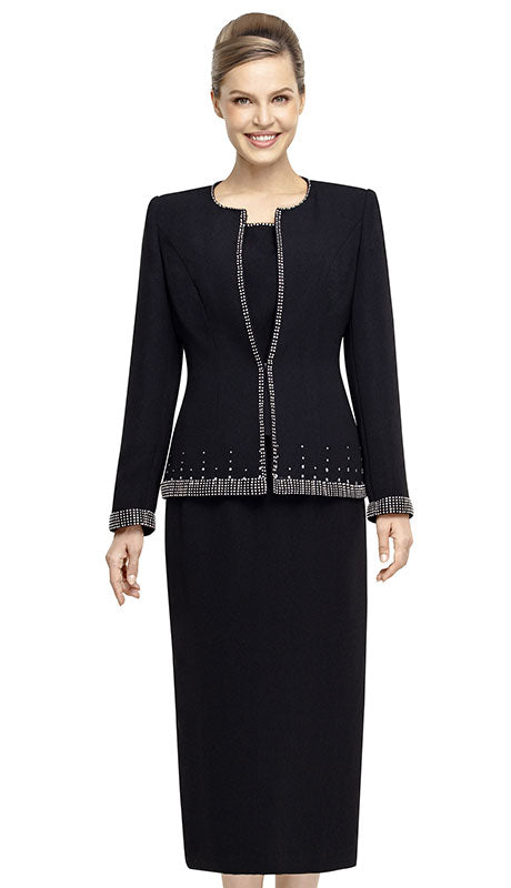 Nina Massini 3047-BLK Church Suit