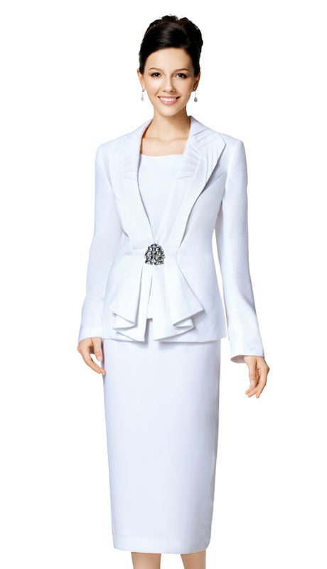 Nina Massini 5365-WHT Ladies Usher Suit