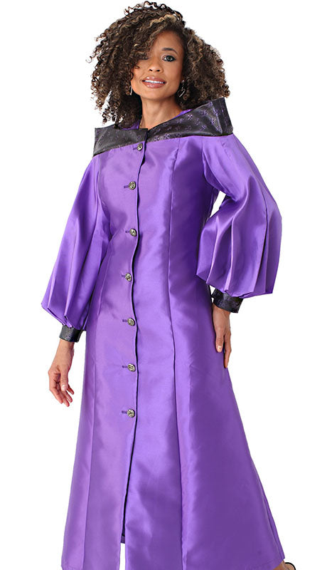 Church Robe Design Tally Taylor 4803-PUR Church Robe – Church Suits Fast