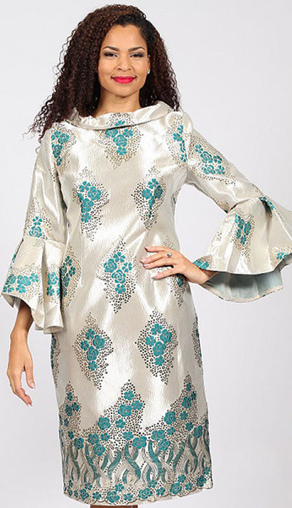 Diana Couture 8736-GWS Church Dress