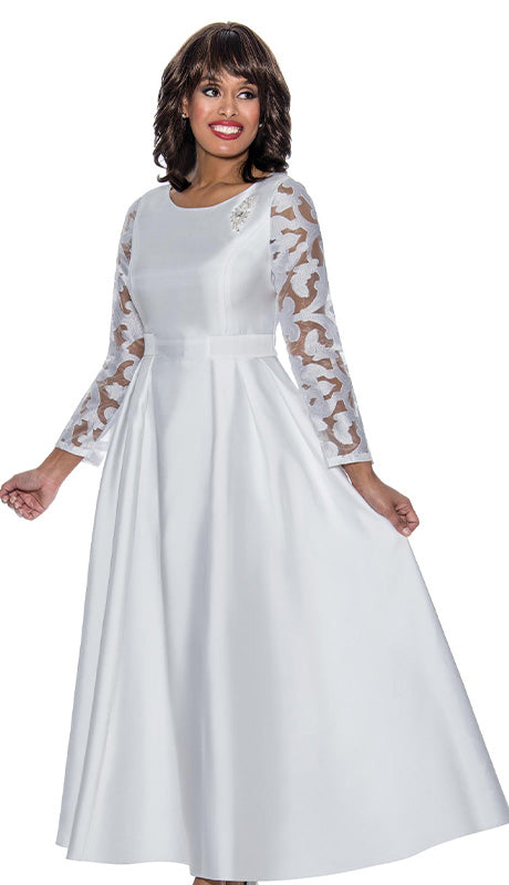 Nubiano 1471-WHT-IH Church Dress