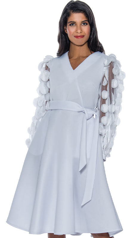 Nubiano 921-WHT-CO Church Dress
