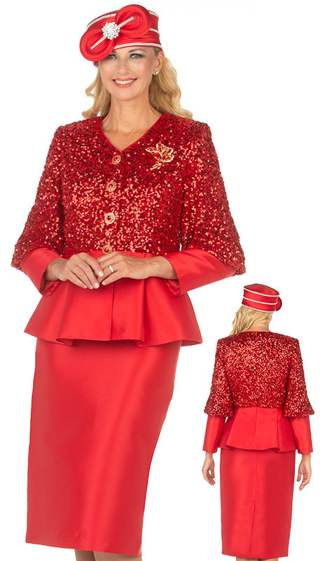 Giovanna G1171-RED Church Suit