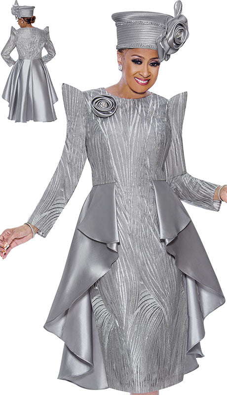 Dorinda Clark Cole 5391-SLV Ladies Church Dress