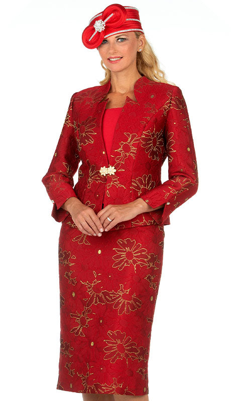 Giovanna G1172-RED Church Suit