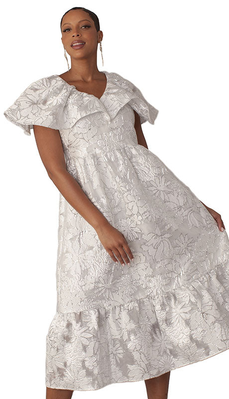 Chancele 9725-WHT Church Dress