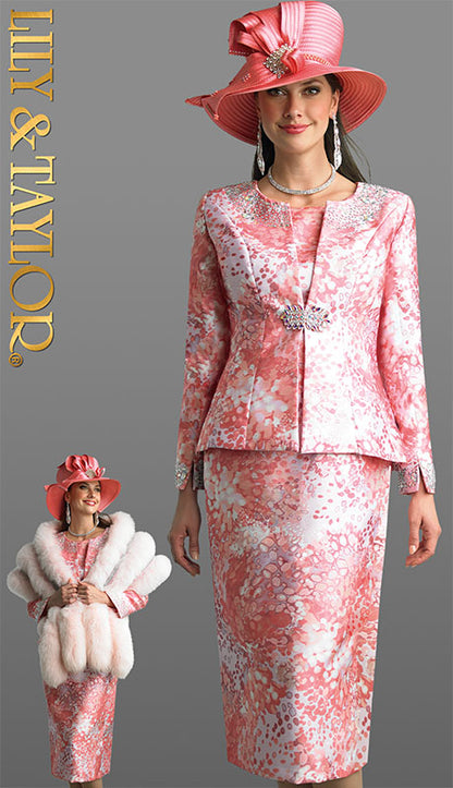 Lily And Taylor 3800-PWM Church Suit