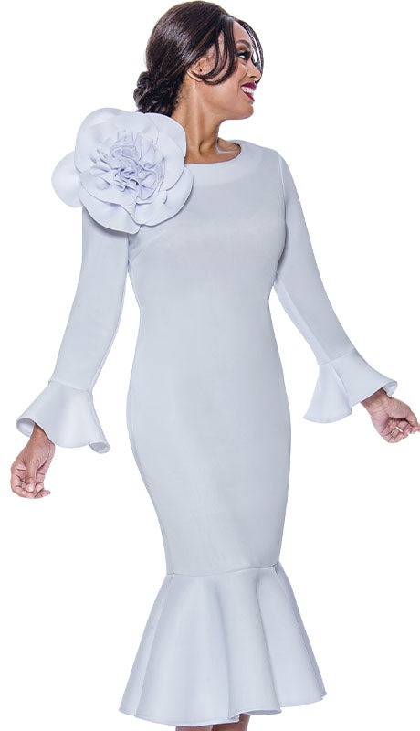 Nubiano 12371-WHT Church Dress