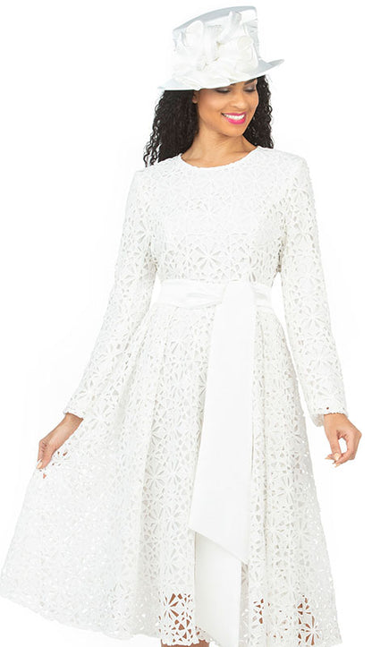 Giovanna 1556-WHT Church Dress