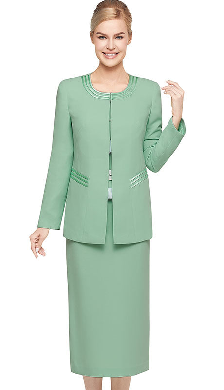 Nina Massini 2317-SAGE Church Suit for Women