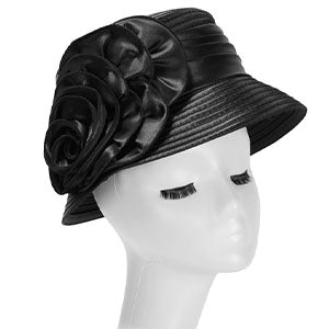 Giovanna HR0929-BLK Church Hat