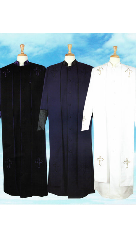 Sapphire Collection Mens Church Robe 2-BLK