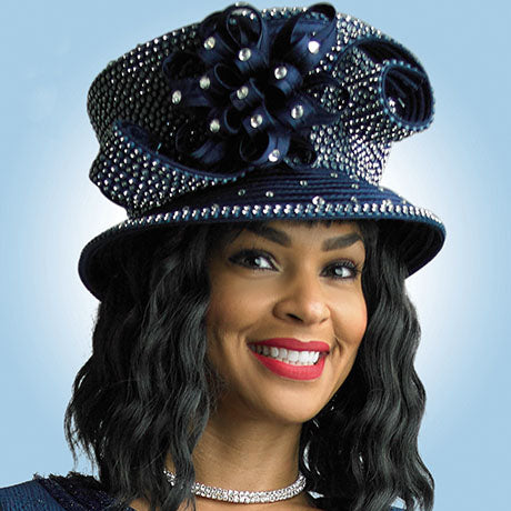 Lily And Taylor H293-NVY Church Hat