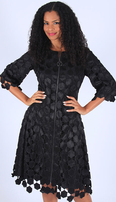 Diana Couture 8580-BLK Church Dress