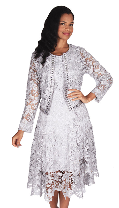 Diana Couture 8190-SIL Church Dress