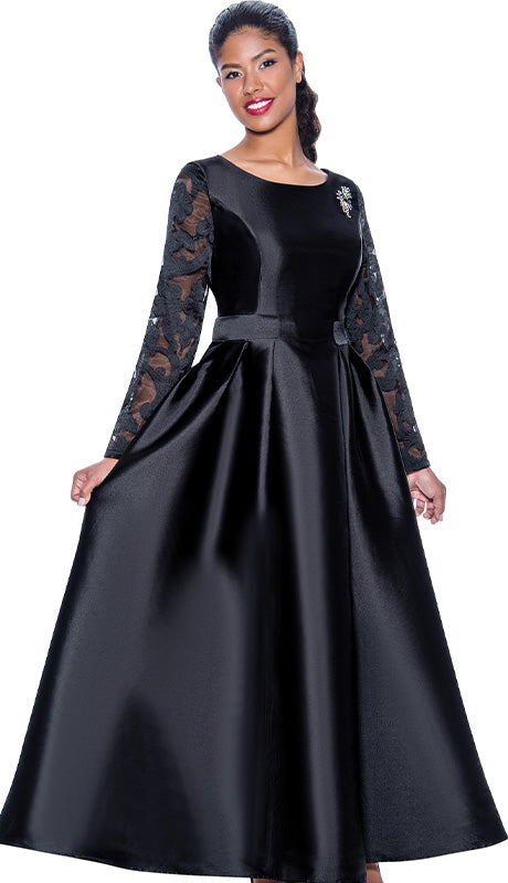 Nubiano 1471-BLK-IH Church Dress