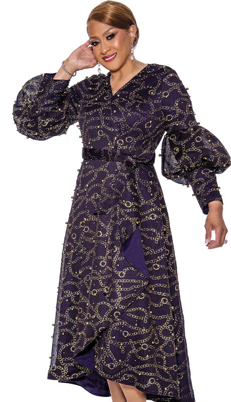 Dorinda Clark Cole 5231-PWG-QS Ladies Church Dress