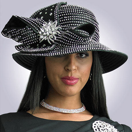 Lily And Taylor H310-BLK Church Hat