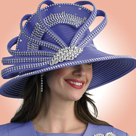 Lily And Taylor H386-PUR Church Hat