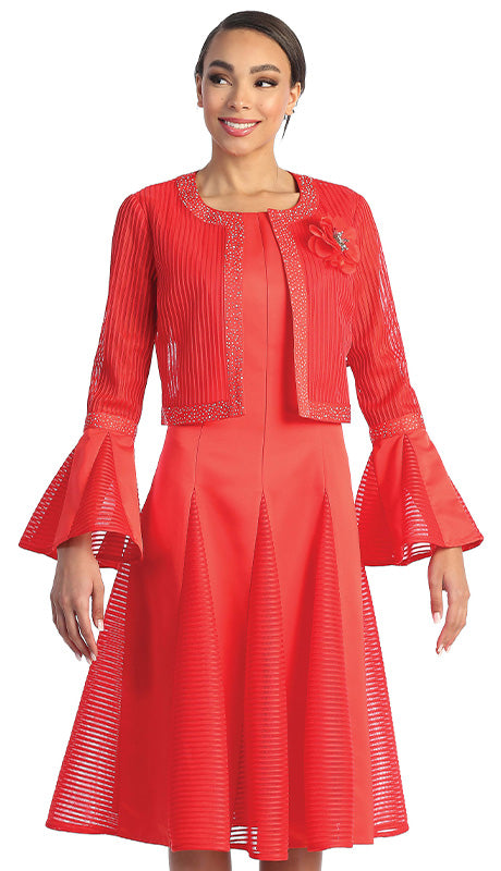 Serafina 6412D-RED Church Dress