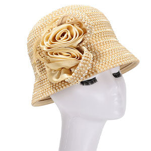 Giovanna HR22115-GLD Church Hat