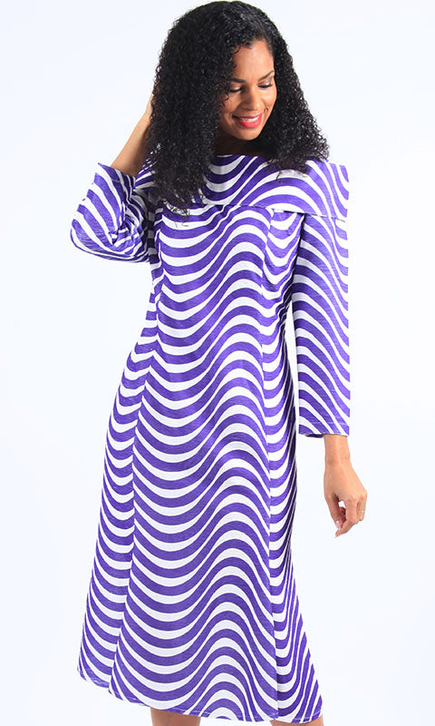 Church Dress Diana Couture 8617-PUR Purple With White / 24 Church Dress Diana Couture 8617-PUR Purple With White / 24