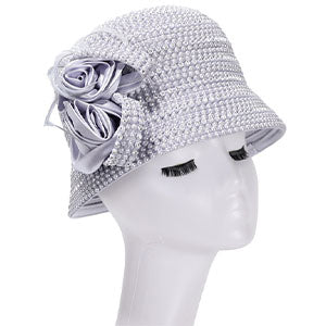 Giovanna HR22115-SIL Church Hat