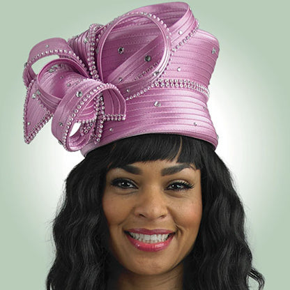 Lily And Taylor H393-PNK Church Hat