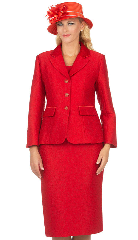 Giovanna G1121-RED Church Suit