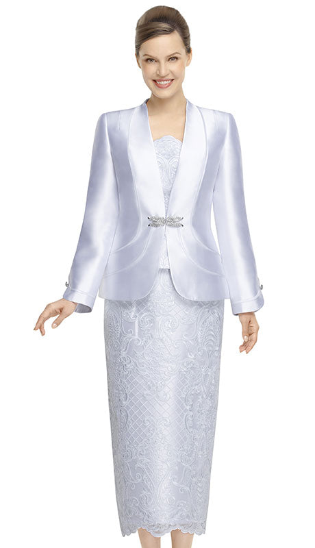 Nina Massini 3062-WHT Church Suit