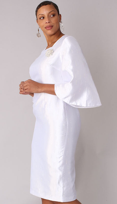 Chancele 9741-WHT Church Dress