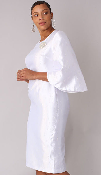 Chancele 9741-WHT Church Dress