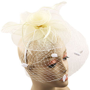 8052-IV Sunday Fascinator