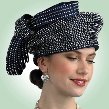 Lily And Taylor H399-NVY Church Hat