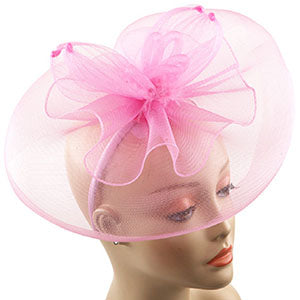 8054-PNK Sunday Fascinator