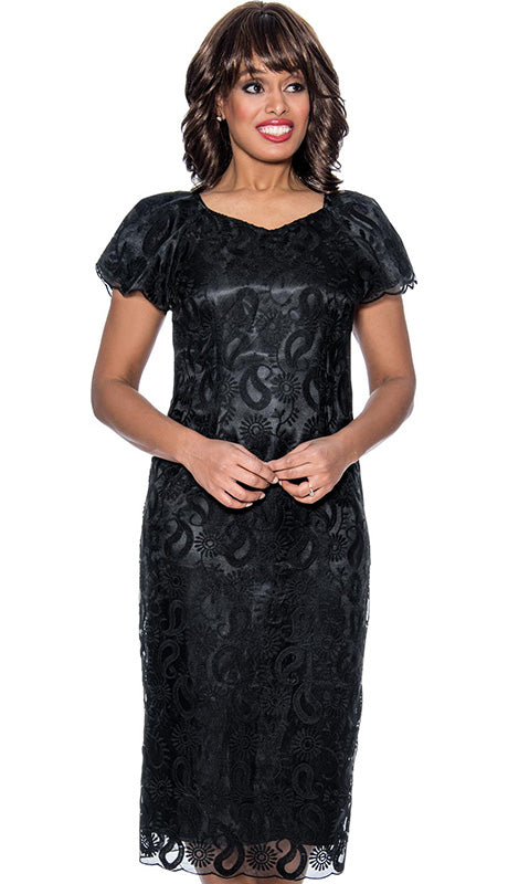 Nubiano 1231-BLK Church Dress