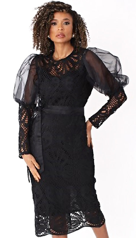 Chancele 9577-BLK Church Dress