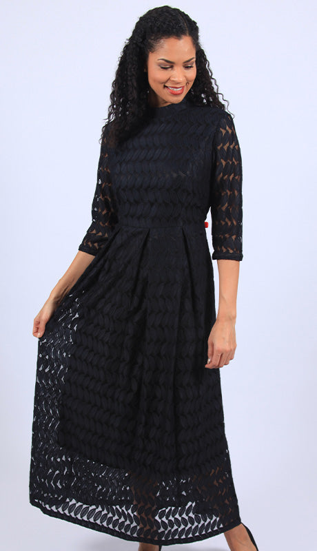 Diana Couture 8624-BLK Church Dress