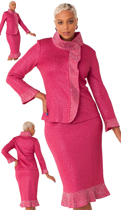 Liorah 7300 Knit Skirt Church Suit