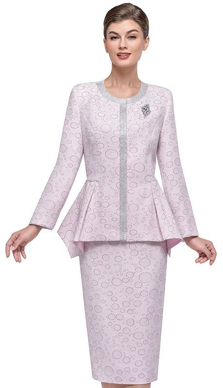 Serafina 4025-ROSE Church Suit