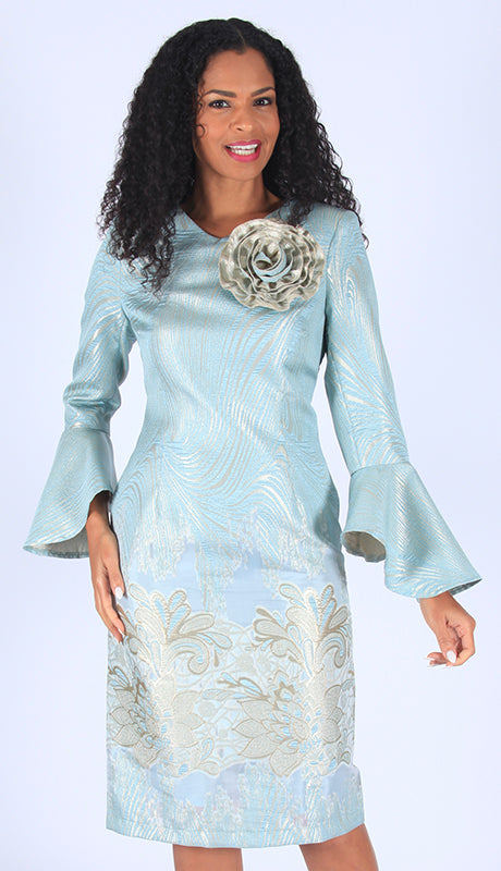 Diana Couture 8605-BLU Church Dress