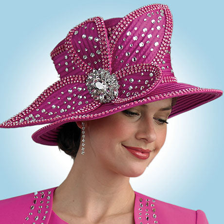 Lily And Taylor H409-PNK Church Hat