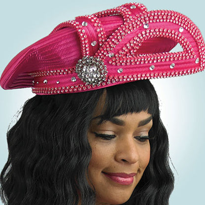 Lily And Taylor H444-PNK Church Hat