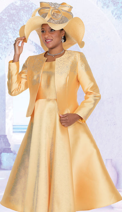 Elite Champagne 6063-GLD Jacket Dress-Hat