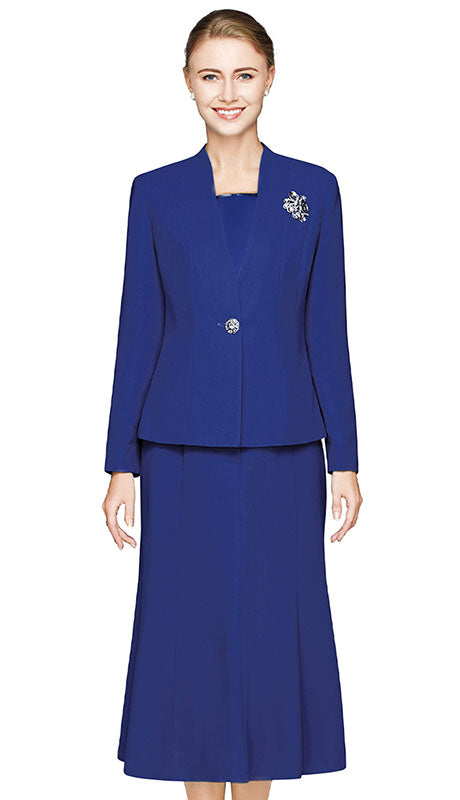 Nina Massini 1218S-RYL Church Suit